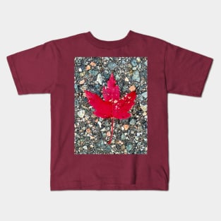 Red Maple Leaf Kids T-Shirt